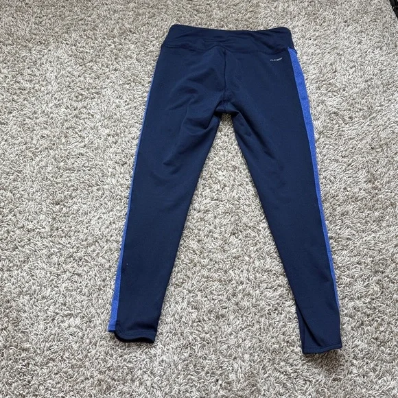 Reebok 7/8 Legging Mid Waist Stripped Blue size medium - Picture 8 of 11